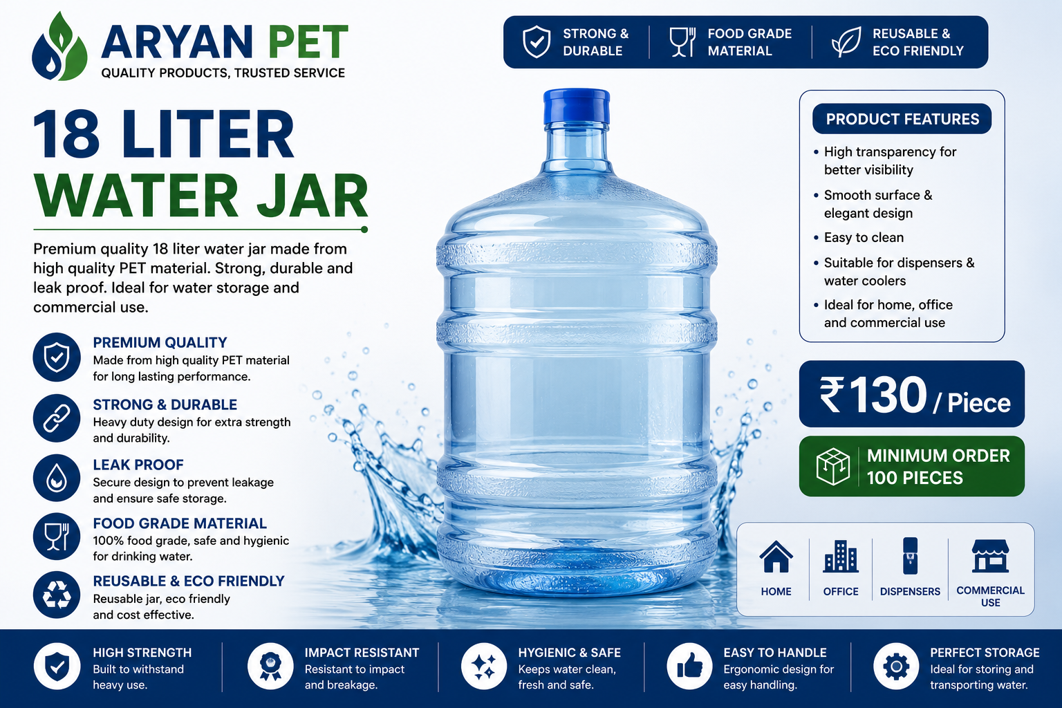 Premium 18 Liter Water Jar
